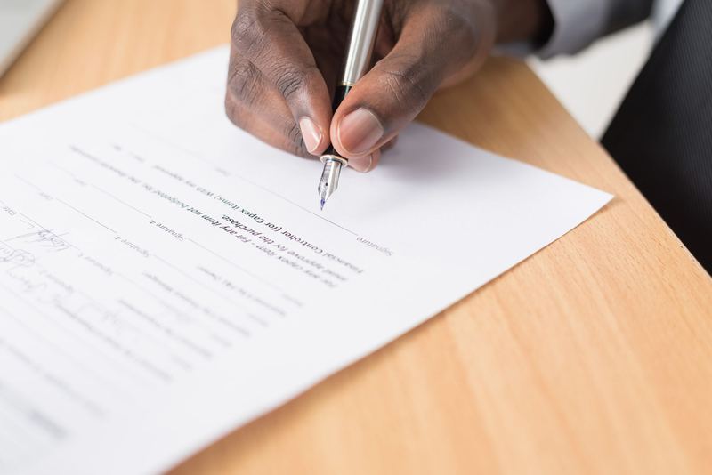 Fountain pen signing closing documents
